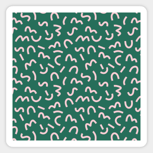 Funky Repeat Green Sticker